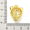Brass Micro Pave Cubic Zirconia Pendants KK-K354-13B-G-3