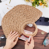 Boho Women's Straw Knitted Bag AJEW-WH0348-19-3