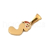 Christmas Theme 304 Stainless Steel Pendants STAS-R007-01S-G-2