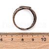 Brass Open Cuff Ring Components KK-U074-14R-3