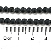 Grade A Natural Black Agate Beads Strands G447-2-2