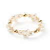 Glass Pearl Beads Finger Rings X1-RJEW-TA00005-1