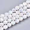 Electroplate Glass Beads Strands EGLA-T019-07C-1