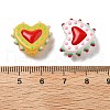 Handmade Lampwork Bumpy Beads Heart LAMP-V001-07-4