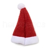 Christmas Hat Velvet Wine Bottle Cover AJEW-M012-01A-3
