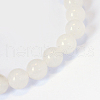 Natural White Jade Round Bead Strands X-G-E334-10mm-13-2