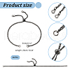 10Pcs 304 Stainless Steel Curb Chain Slider Bracelet Makings AJEW-UN00019-3