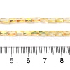 Electroplate Glass Beads Strands GLAA-P068-HR01-4