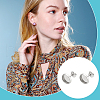Unicraftale Flat Round 304 Stainless Steel Stud Earring Settings STAS-UN0060-72A-6