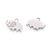 Tarnish Resistant 304 Stainless Steel Charms STAS-I123-07P-2