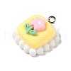 Opaque Resin Pendants RESI-S403-03G-2