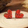 Wooden Stud Earrings PI5044-1-1