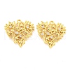 Brass Pave Cubic Zirconia Pendants KK-M286-07G-1