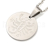 Non-Tarnish Constellation Pendant Necklaces NJEW-S422-04P-08-2