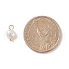 Natural Cultured Freshwater Pearl Charms X-PALLOY-JF01098-03-3