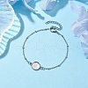 Tarnish Resistant 304 Stainless Steel Satellite Chain Bracelet Makings BJEW-JB10587-01-2