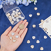 SUPERFINDINGS 40Pcs 2 Colors Alloy Rhinestone Pendants FIND-FH0008-95-3