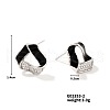 Shiny Fashionable Geometric Triangle Earrings with Diamonds PK5710-2-1
