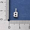 925 Sterling Silver with Cubic Zirconia Charms STER-Q004-01B-S-3
