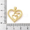 Rack Plating Brass Micro Pave Cubic Zirconia Pendants KK-C044-15G-3