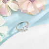 GOMAKERER 1Pc 925 Sterling Silver Finger Ring Components FIND-GO0002-65-4