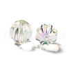 Two Tone UV Plating Rainbow Iridescent Acrylic Beads TACR-D010-05E-3