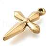 304 Stainless Steel Pendants STAS-P369-06G-2