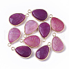 Natural Agate Pendants G-S359-013-1