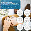 Unicraftale 24Pcs 12 Size Titanium Steel Simple Plain Band Rings Set for Women RJEW-UN0002-59-6