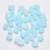 Spray Painted Imitation Jade Glass Charms GLAA-R211-05-J10-1