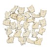 25Pcs Unfinished Wood Cutouts WOOD-P020-01B-1