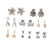 Stainless Steel Stud Earring Findings STAS-XCP0001-81-1