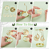 Fairy & Moon Stainless Steel Rotating Tealight Candle Holder DIY-FG0005-17G-4