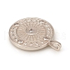 Brass Micro Pave Cubic Zirconia Pendants KK-D160-57P-2