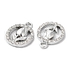 Rack Plating Alloy Crystal Rhinestone Pendants RB-L036-VF875-1-2