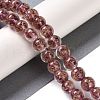 Handmade Gold Sand Lampwork Beads LAMP-Z009-01I-2