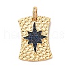 Brass Micro Pave Cubic Zirconia Pendants KK-U076-02G-2