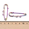 Ion Plating(IP) 304 Stainless Steel Safety Pins Brooch Findings STAS-K252-05A-RC-3