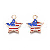 Star Alloy Enamel Pendants ENAM-Q033-54-2