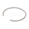 304 Stainless Steel Cuff Bangles for Women BJEW-D048-06P-3