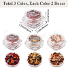 Gorgecraft 6Pcs 3 Colors Foil Chip Flake MRMJ-GF0001-54-2