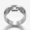 Tarnish Resistant 316L Surgical Stainless Steel Rings RJEW-P116-07-17mm-3