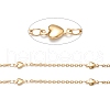 Ion Plating(IP) 304 Stainless Steel Heart Link Cable Chains STAS-P254-07G-2