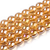 Electroplate Transparent Glass Beads Strands GLAA-T032-T8mm-AB08-1