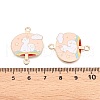 Alloy Enamel Pendants PALLOY-N176-29A-RS-3