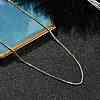 Rack Plating 1MM Brass Box Chain Necklaces for Women NJEW-H049-02G-2