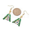 Glass Beads Earrings EJEW-TA00461-3