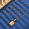304 Stainless Steel Geometric Pendant Necklaces for Women NJEW-S439-04A-G-1