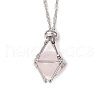3Pcs 3 Sizes 304 Stainless Steel Macrame Pouch Empty Stone Holder Necklace Making NJEW-JN05238-7
