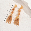 Ethnic Retro Alloy Geometric Tassel Stud Earrings NC4962-2